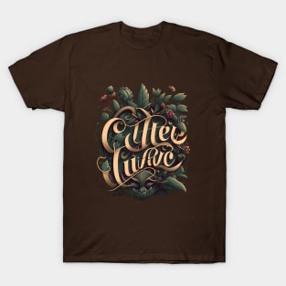 Quote typography Monogram Letter plant T-Shirt